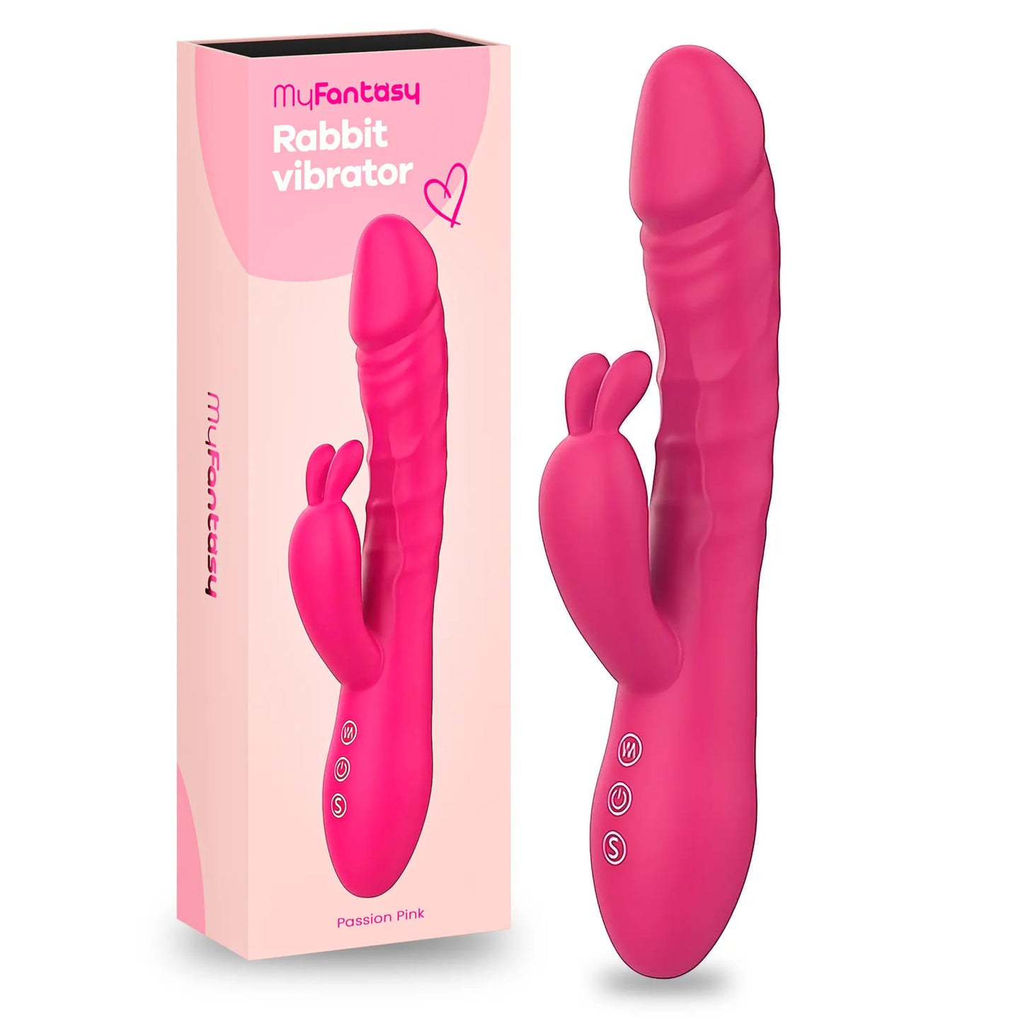 MyFantasy Stotende Rabbit Vibrator Verwarmbaar