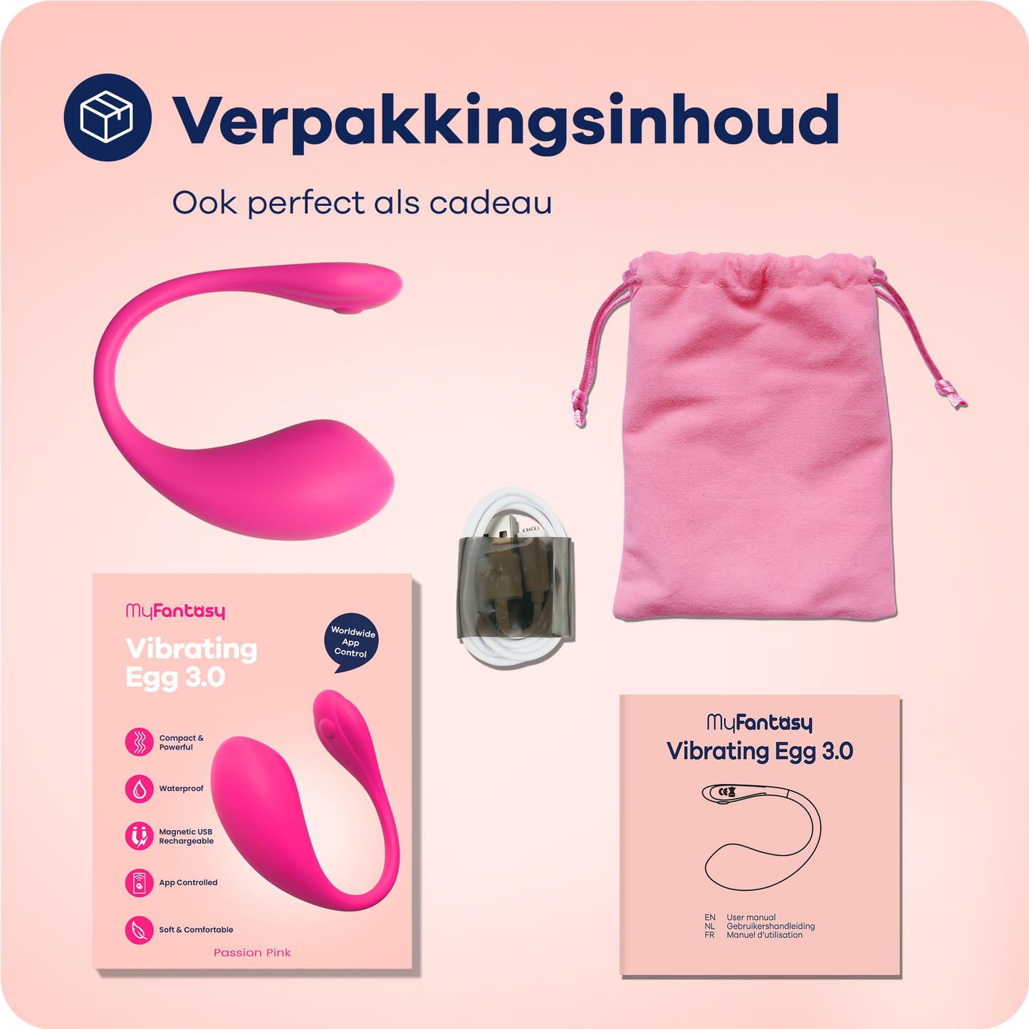 MyFantasy Vibrerend Ei 3.0 met App - Roze