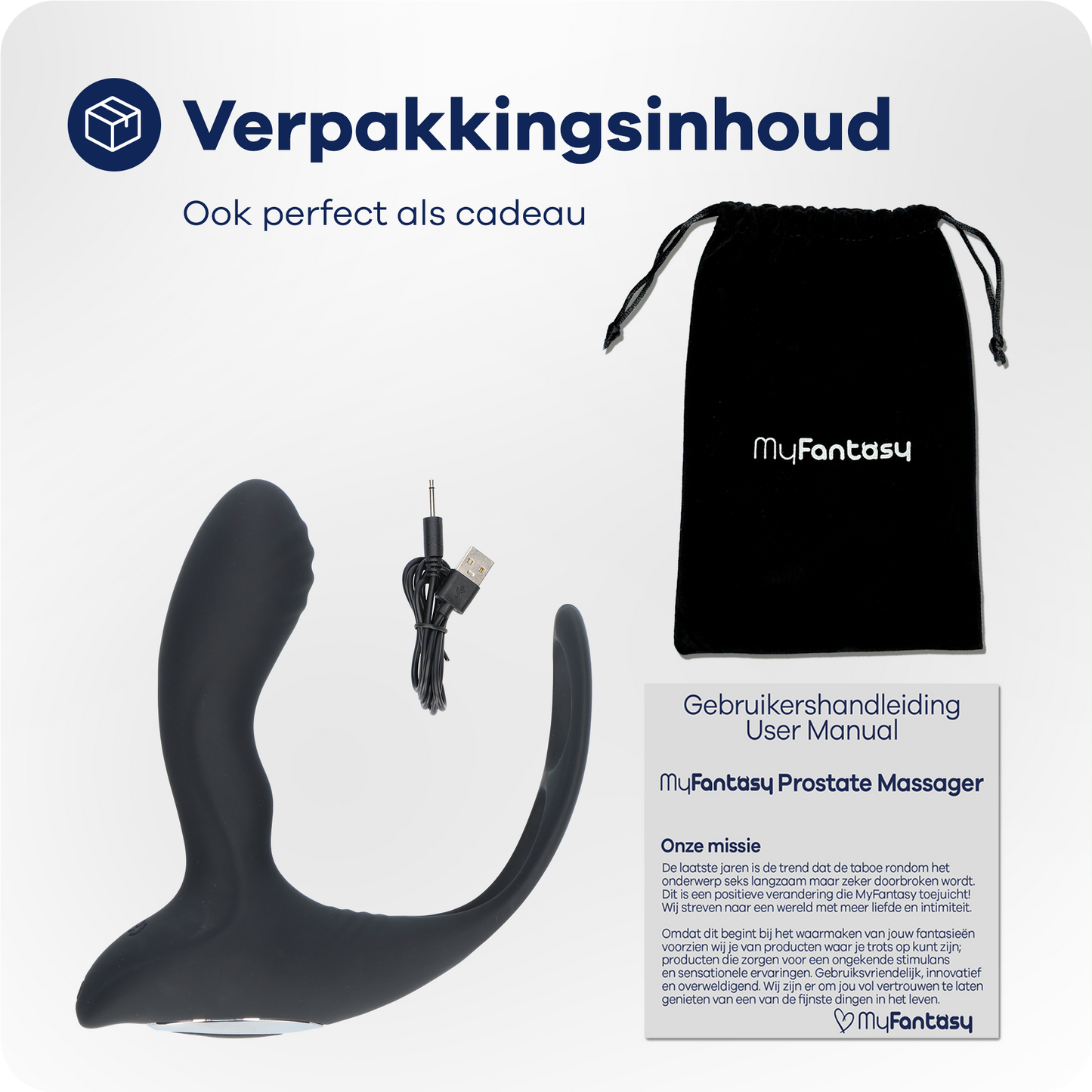 MyFantasy Prostaat Stimulator met Cockring – App Controle