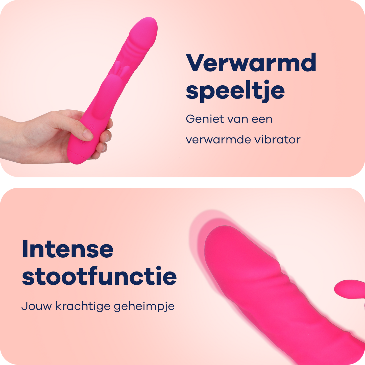 MyFantasy Stotende Rabbit Vibrator Verwarmbaar