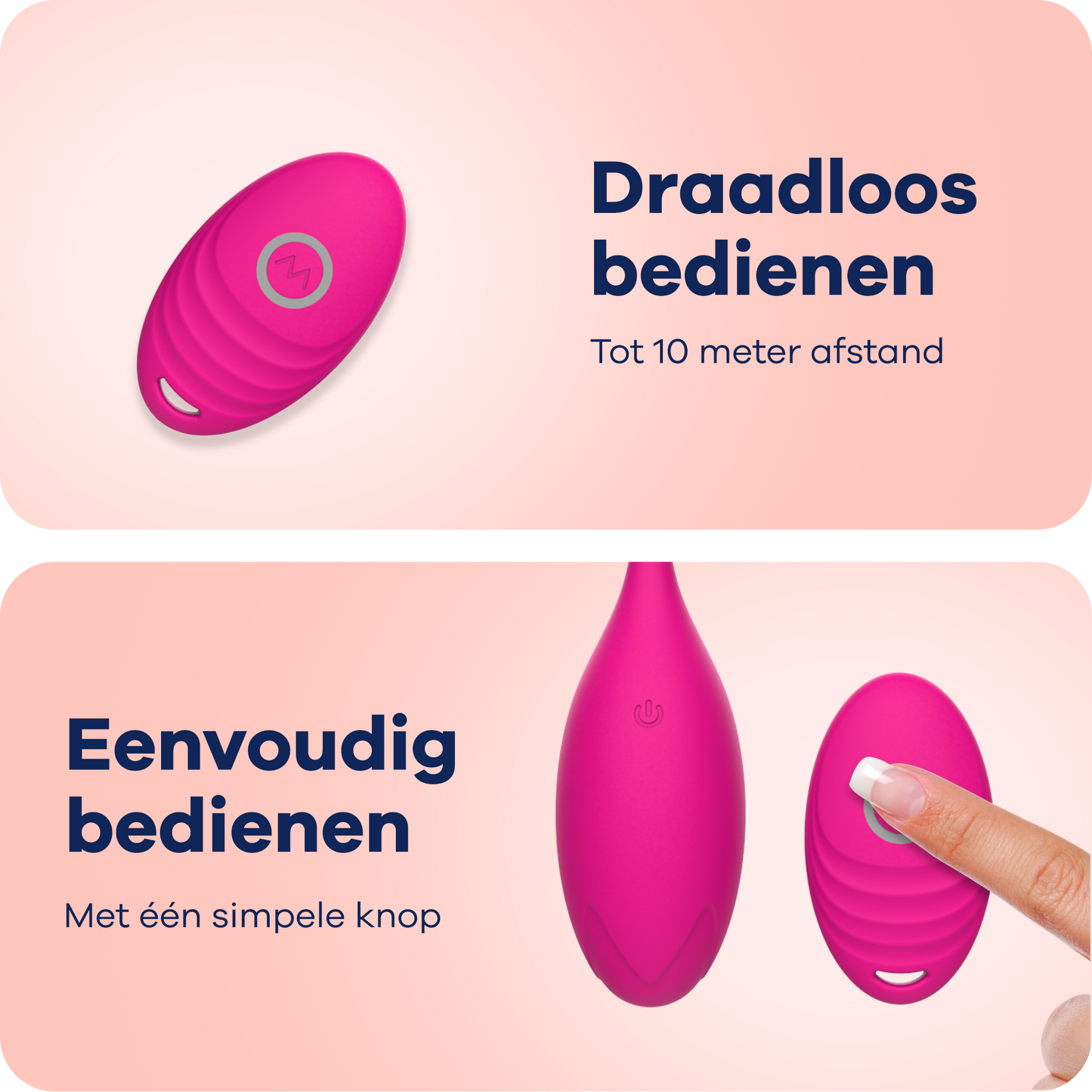 MyFantasy Vibrerend Ei met Afstandsbediening - Roze