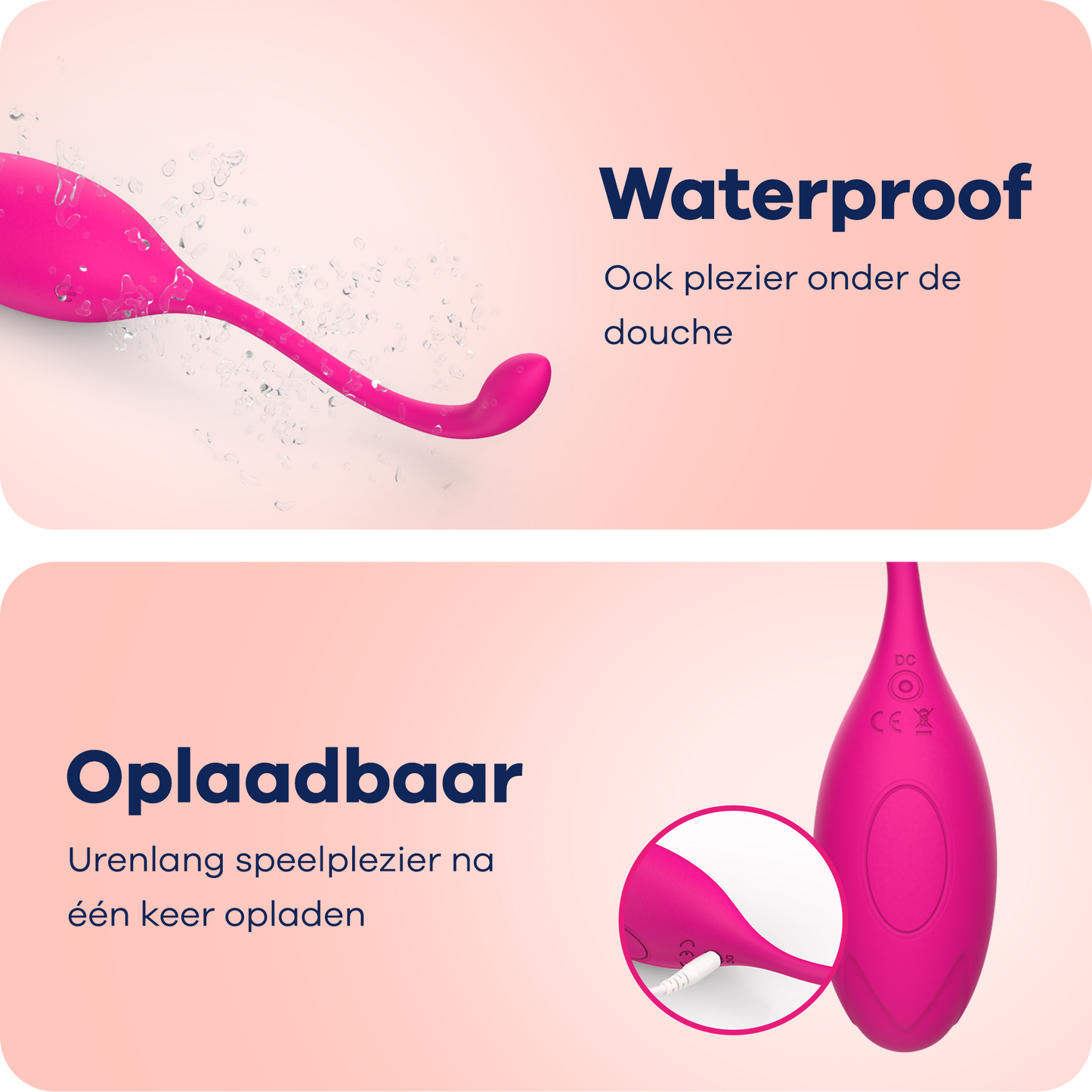 MyFantasy Vibrerend Ei met Afstandsbediening - Roze