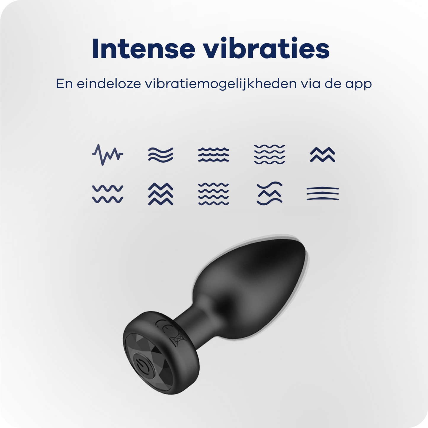 MyFantasy Vibrerende Buttplug met App - Zwart