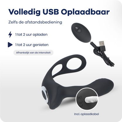 MyFantasy Prostaat Stimulator met Cockring – met Afstandsbediening