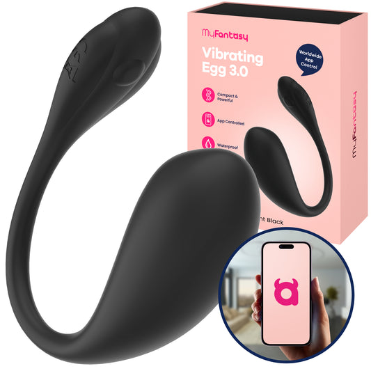 MyFantasy Vibrerend Ei 3.0 met App - Zwart